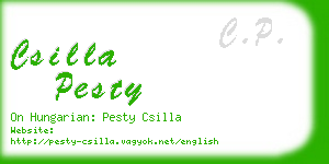 csilla pesty business card